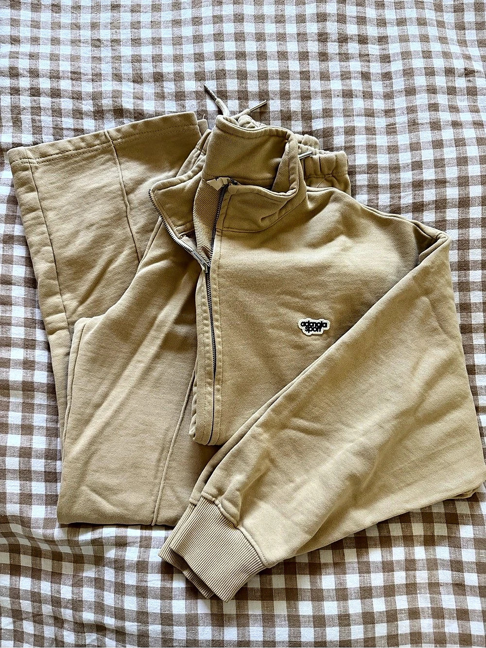 Adanola Zip Up Sweatshirt and Pants SET XS